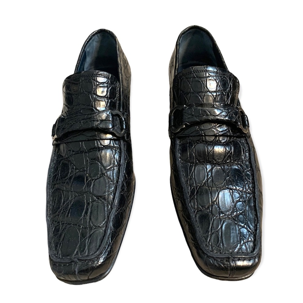 Salvatore Ferragamo Crocodile Loafers 64VF 18074 Q15